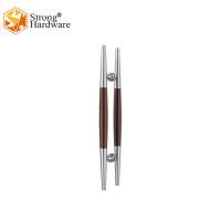 DH-122 Sliding door hardware Stainless steel glass large doors wooden chrome door handle